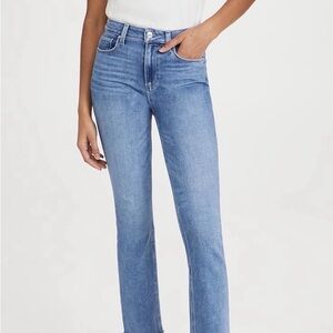 PAIGE Light Blue Straight Leg Jeans